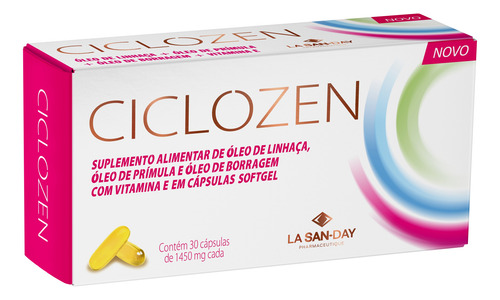 Encontraproduto.com.br - Ciclozen La San-day Com 30 Cápsulas