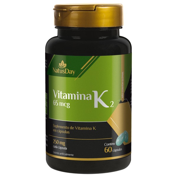 Encontraproduto.com.br - Vitamina K2 Natusday Com 60 Capsulas 65mcg