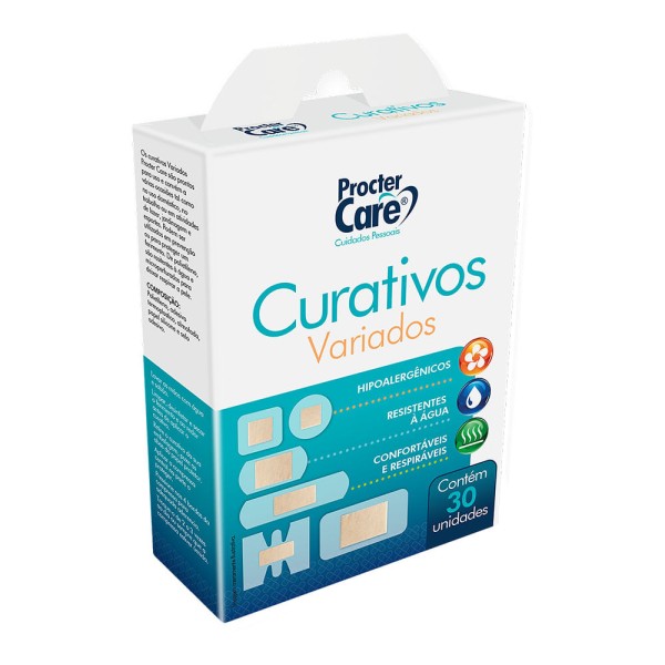 Encontraproduto.com.br - Curativo Procter Care Variados Com 30 Unidades