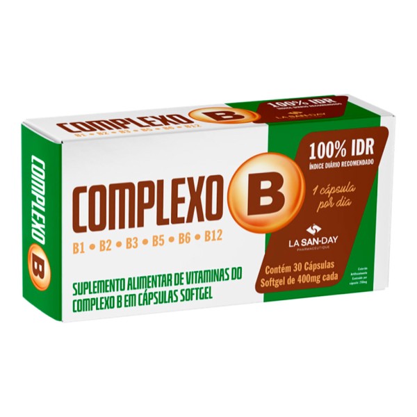 Encontraproduto.com.br - Complexo B Lasanday Com 30 Capsulas