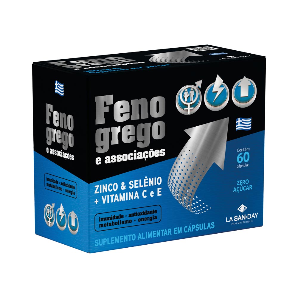 Encontraproduto.com.br - Suplemento Alimentar Feno Grego E Associacoes Com 60 Capsulas Lasanday