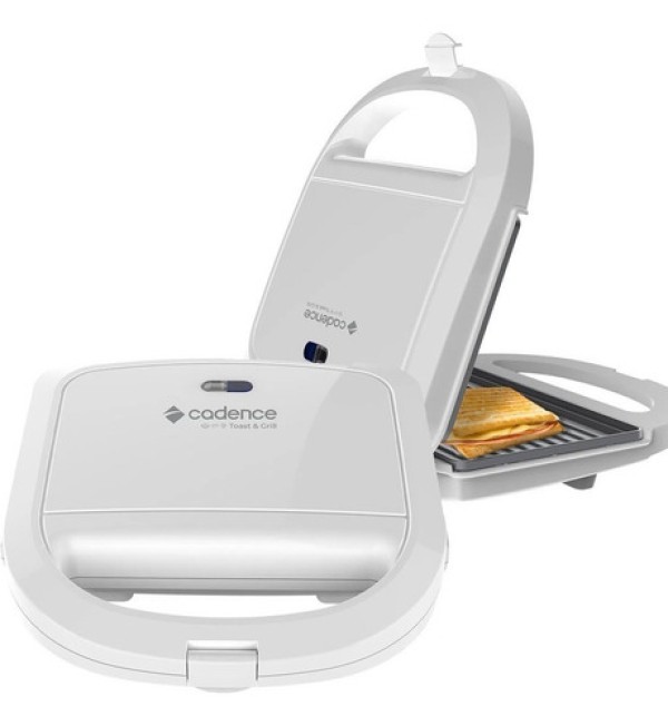 Encontraproduto.com.br - Sanduicheira Grill Cadence Easy Meal II SAN252 Branca 127V