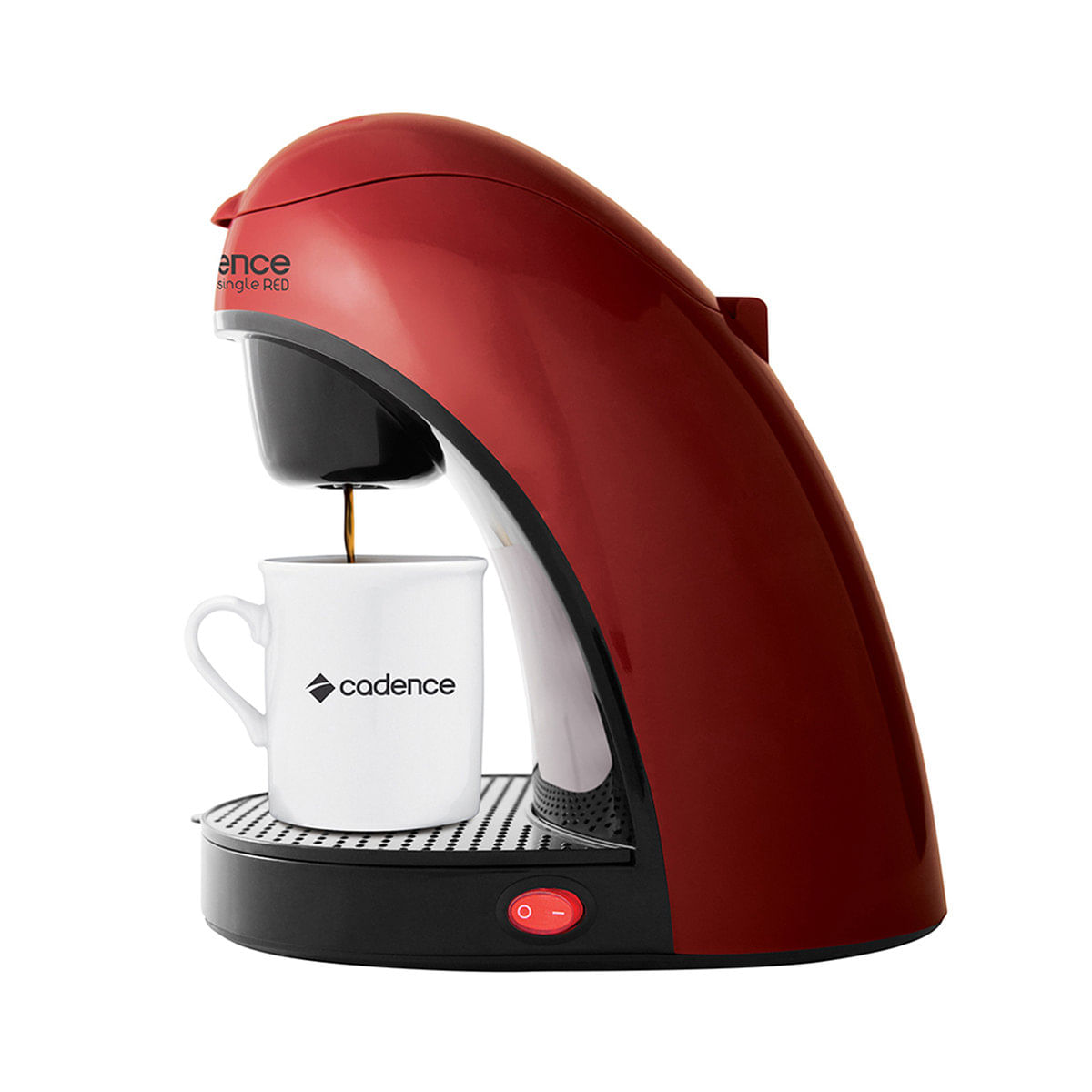 Encontraproduto.com.br - Cafeteira Single Cadence Colors Vermelha