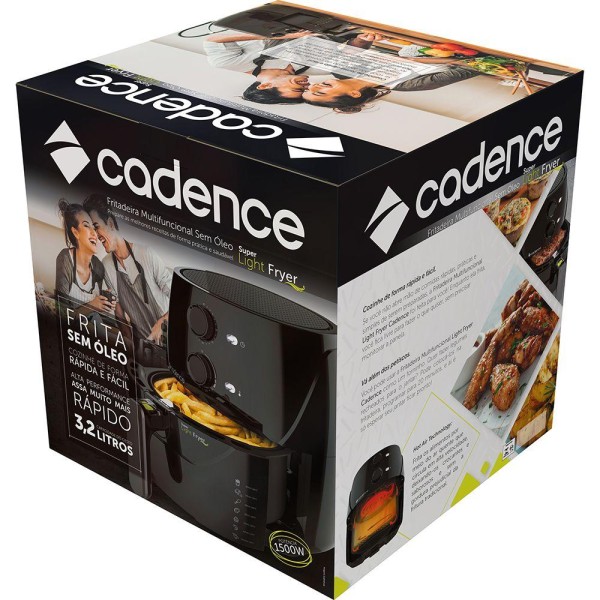 Encontraproduto.com.br - Fritadeira Sem Óleo Super Light Fryer Cadence 127v