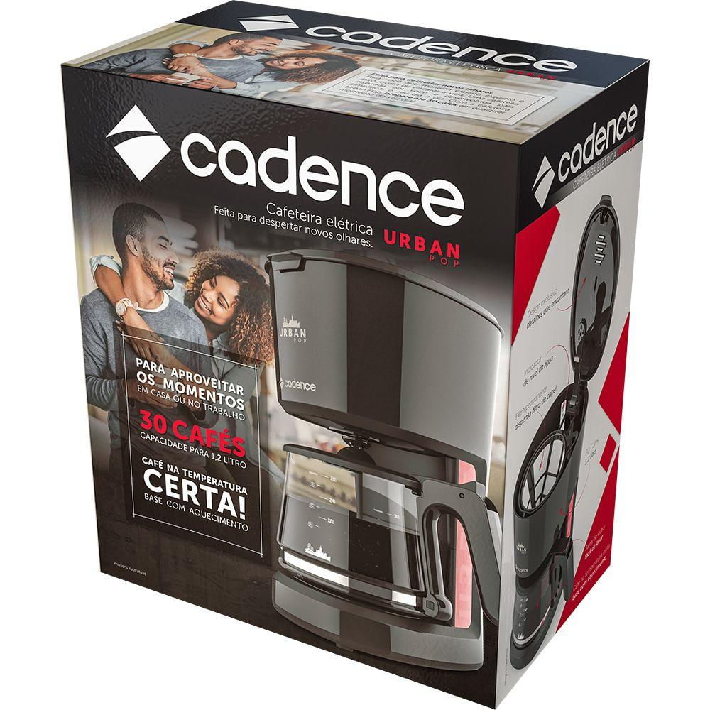 Encontraproduto.com.br - Cafeteira Elétrica Urban Urban Pop Red 1,2l 220v - Cadence