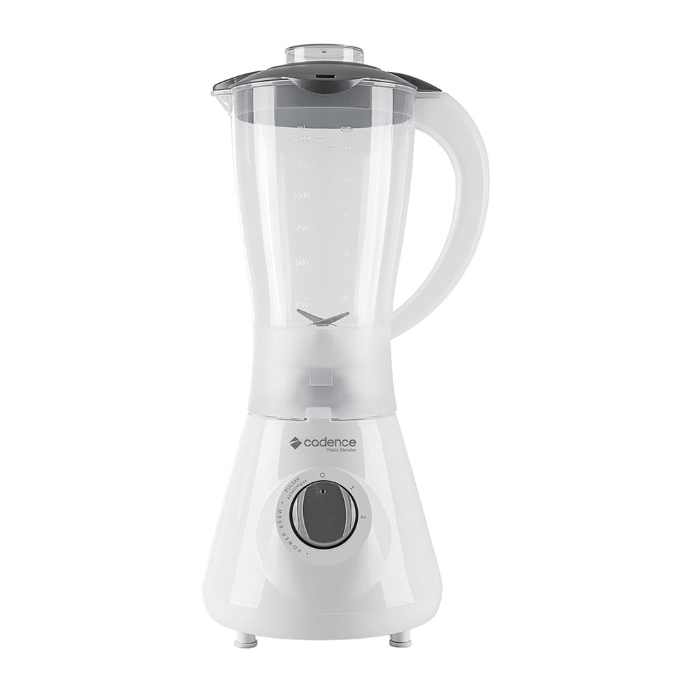 Encontraproduto.com.br - Liquidificador Pratic Blender Cadence 800w 2 Velocidades Cor Branco 110V