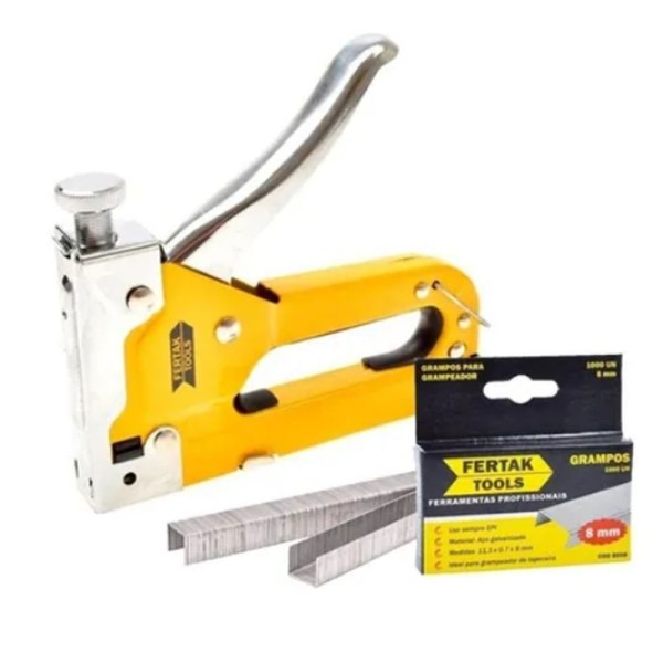 Encontraproduto.com.br - Grampeador Pra Tapeceiro Profissional P/madeira