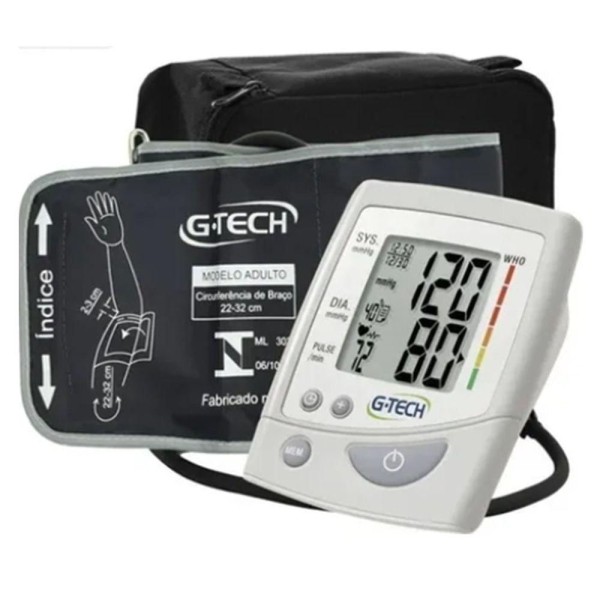 Medidor Digital De Pressão G-Thec De Braço Para Hipertensão