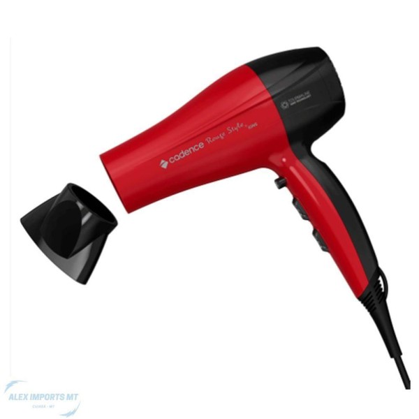 Encontraproduto.com.br - Secador De Cabelo Cadence Rouge Style Compacto E Leve