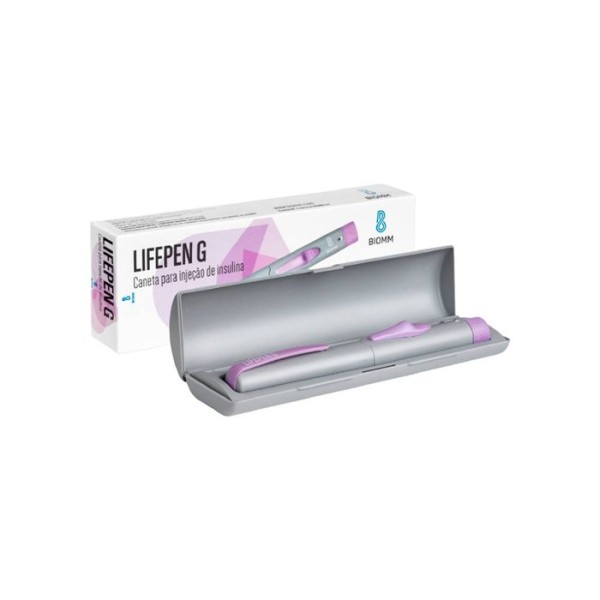 Encontraproduto.com.br - LifePen G Roxa 3mL Caneta Aplicação Insulina Glargina