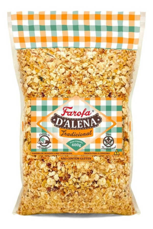 Farofa Temperada Tradicional D´alena 400g
