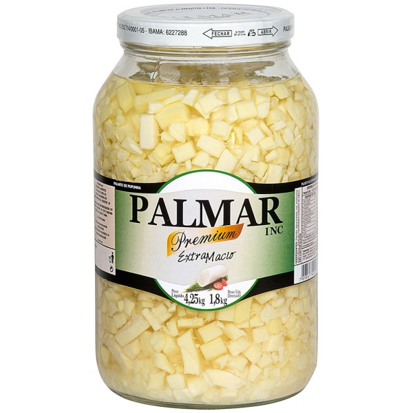 Palmito Extra Macio Picado Palmar 1,8kg