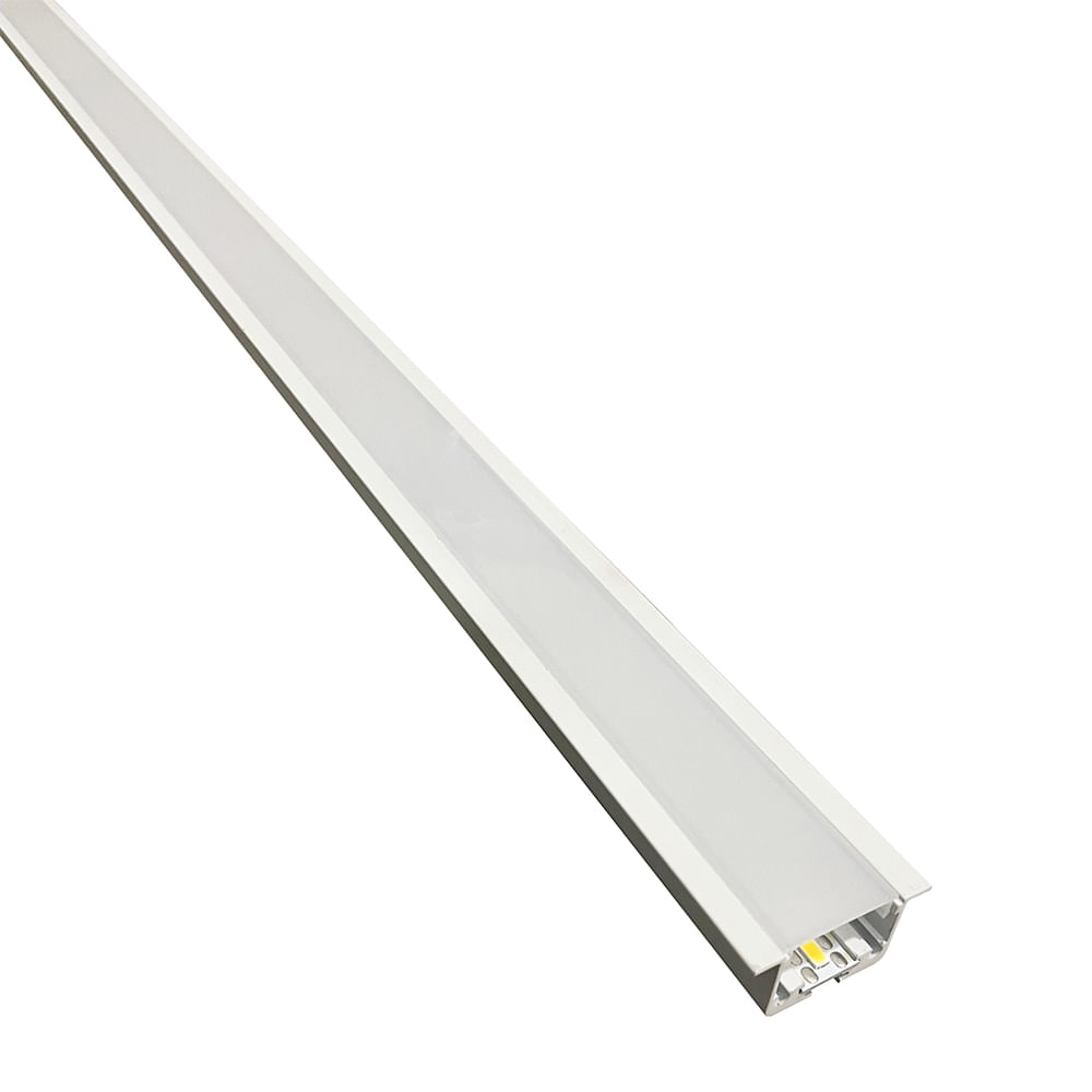 Encontraproduto.com.br - Perfil de Led de Embutir Save Energy LLS Flex II 1 Metro com LED 3000K Luz Amarela