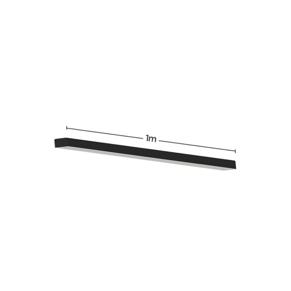 Encontraproduto.com.br - Perfil de Led de Sobrepor Save Energy LLS Flex II 1 Metro com LED 3000K Luz Amarela