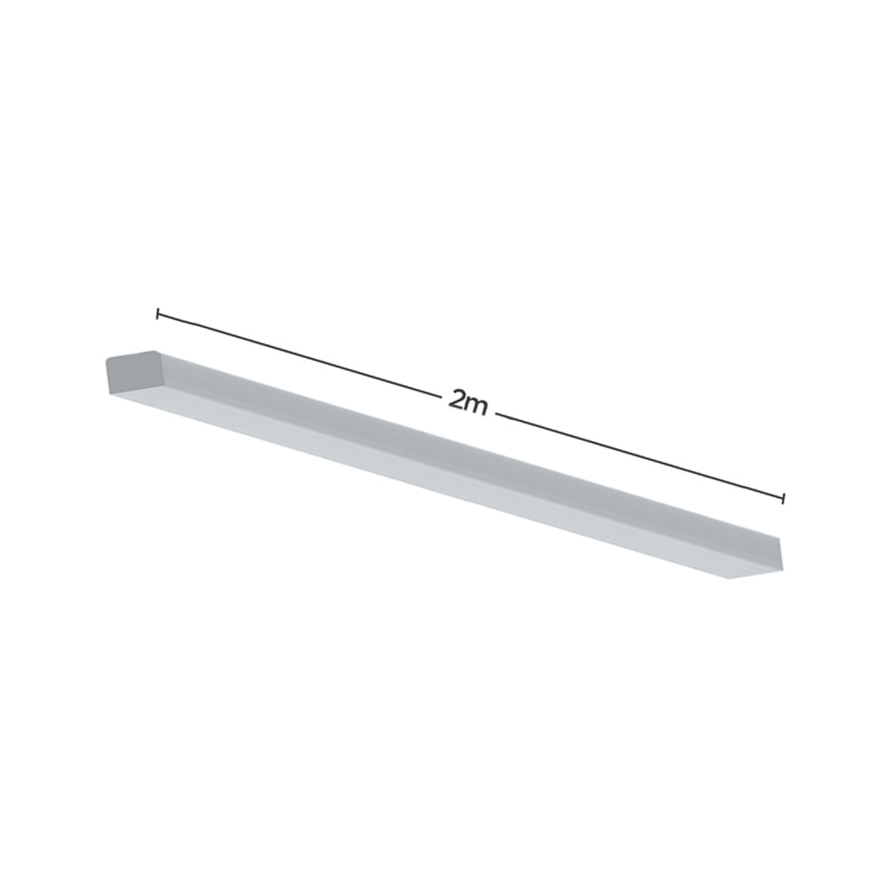 Encontraproduto.com.br - Perfil de Led de Embutir No Frame Save Energy LLS Flex II 2 Metros com LED 3000K Luz Amarela