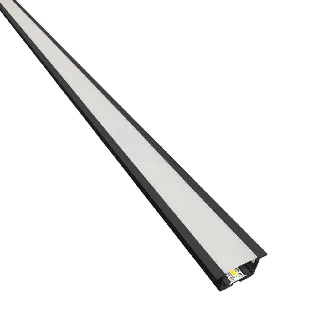 Encontraproduto.com.br - Perfil de Led de Embutir Save Energy LLS Flex II 3 Metros com LED 3000K Luz Amarela