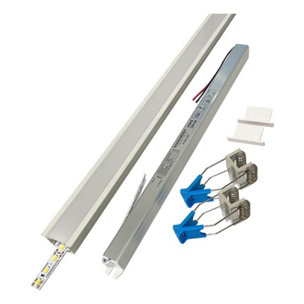 Encontraproduto.com.br - Perfil de Led de Embutir Save Energy LLS Flex II 3 Metros com LED 4000K Luz Neutra