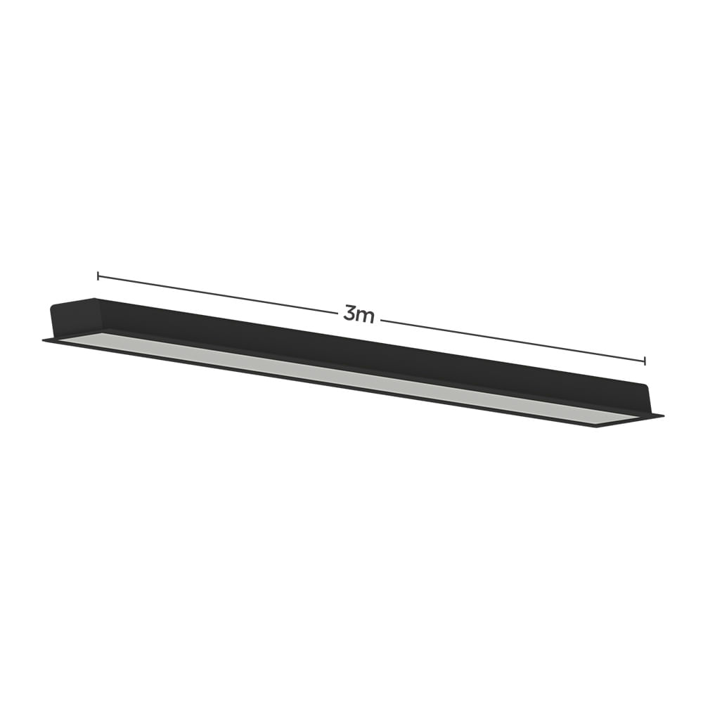 Encontraproduto.com.br - Perfil de Led de Embutir Save Energy LLS Flex II 3 Metros com LED 4000K Luz Neutra