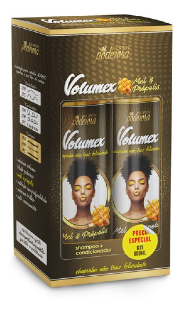 Kit Shampoo e Condicionador - Probelle Cachos Ostentação
