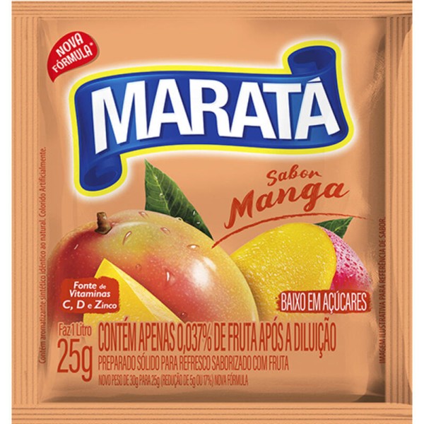 Encontraproduto.com.br - Refresco em Pó Maratá Manga Envelope com 25g