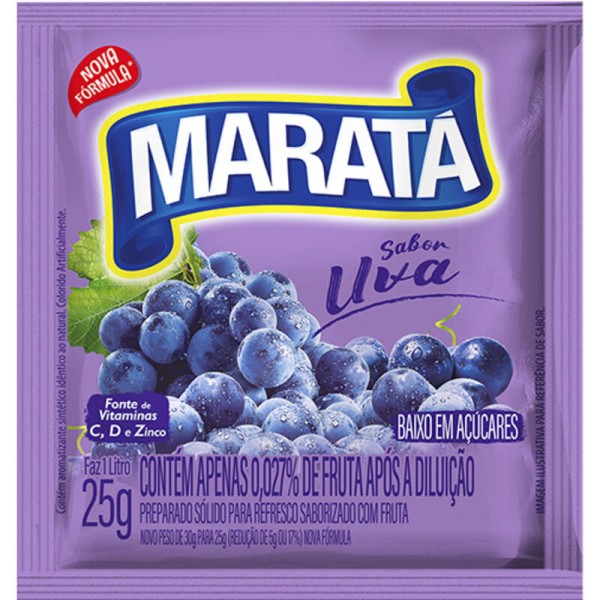 Encontraproduto.com.br - Refresco em Pó Maratá Uva 25g