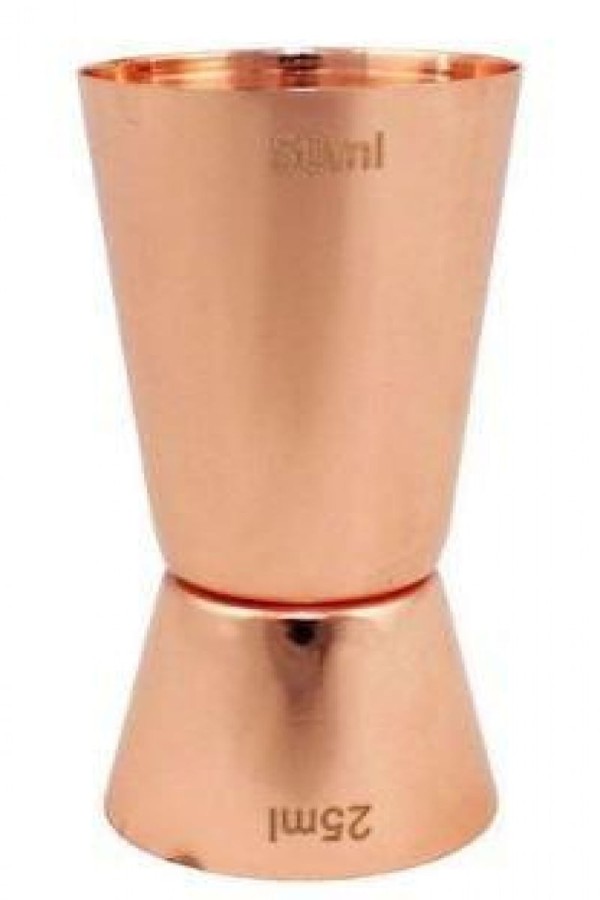 Dosador Duplo em Inox Bronze 50 ml e 25 ml - Mimo Style - AC1848BZ