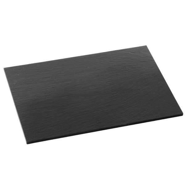 Encontraproduto.com.br - Duas Tabuas de servir em ARDOSIA Preta -  30 x 20