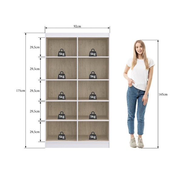 Encontraproduto.com.br - Armário Multiuso 4 Portas 8 Prateleiras Dueto Doripel