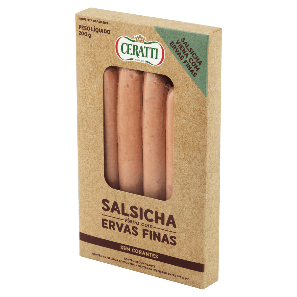 Encontraproduto.com.br - Salsicha Viena com Ervas Finas sem Corante Ceratti 200 g