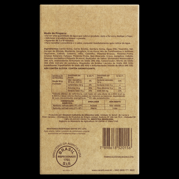 Encontraproduto.com.br - Salsicha Viena com Mostarda Ceratti 200 g
