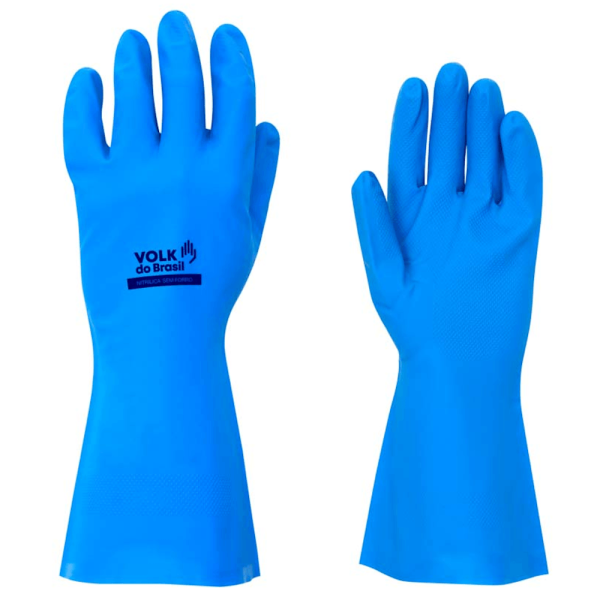 Encontraproduto.com.br - Luva Nitrilica Volk sem forro Azul