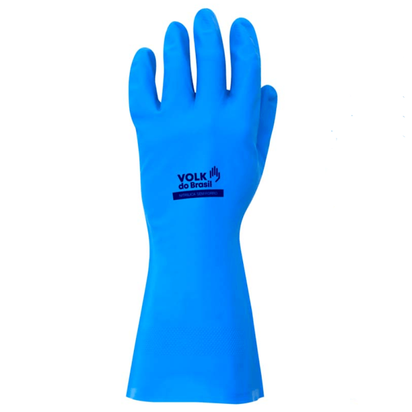 Encontraproduto.com.br - Luva Nitrilica Volk sem forro Azul