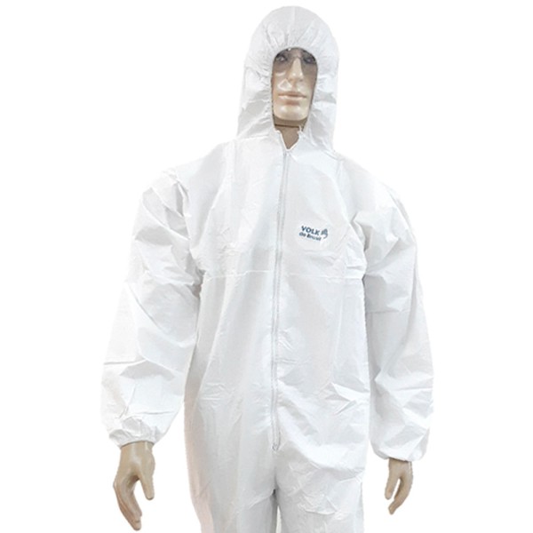 Macacao de Seguranca Volk Cover Tech 100 Tamanho G Branco