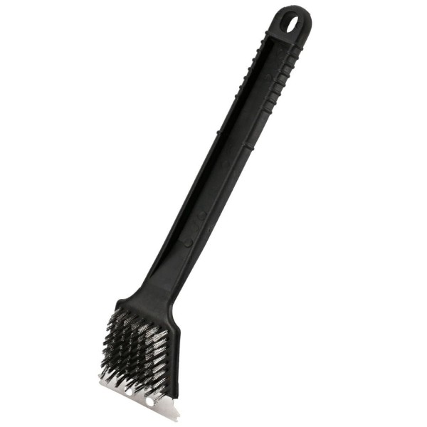 Encontraproduto.com.br - Escova de Aço para Churrasco Limpa Grelhas com Espátula 2 em 1 Top Clean YP032 Yangzi