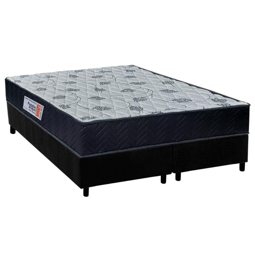 Encontraproduto.com.br - Cama Box Queen: Colchão Ortopédico Orthoflex Foggia Sogni+b