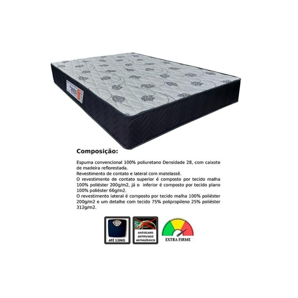 Encontraproduto.com.br - Cama Box Queen: Colchão Ortopédico Orthoflex Foggia Sogni+b
