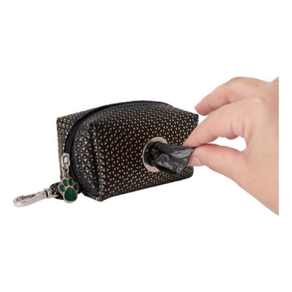 Encontraproduto.com.br - Kit Higiene Cata Caca Pet Bag Dispenser - Black