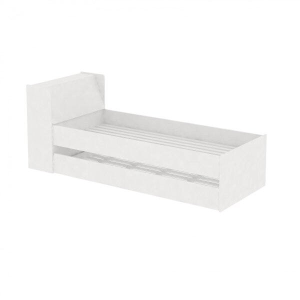 Encontraproduto.com.br - Bicama Juvenil Mika com Baú - Branco