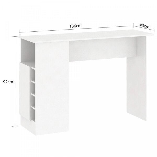 Encontraproduto.com.br - Bancada Gourmet para Cozinha com 5 Nichos - Branco