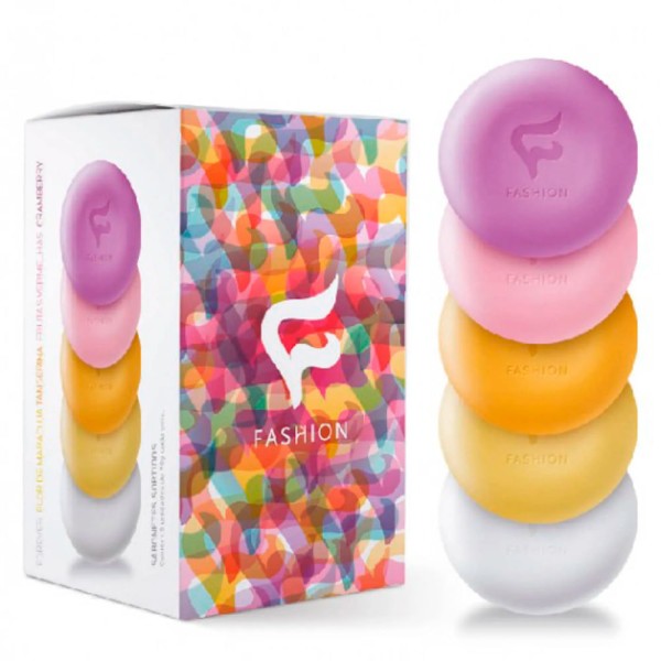 Encontraproduto.com.br - Kit Sabonete Fashion Sortidos 90g 5 Unidades