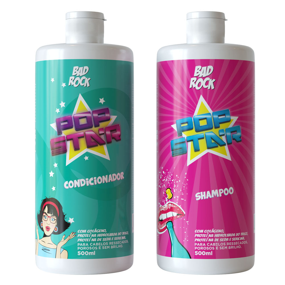 Kit Shampoo e Condicionador - Pop Star Bad Rock