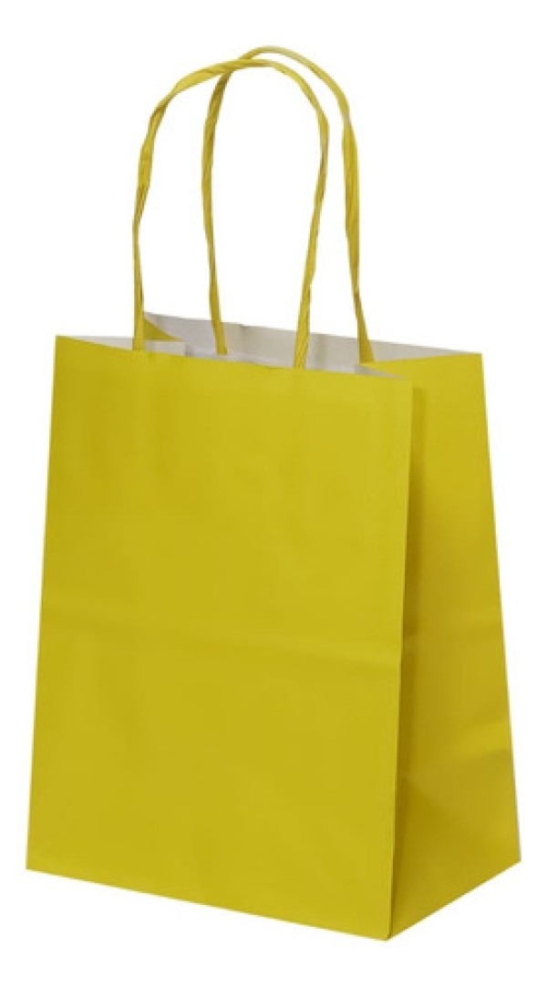Encontraproduto.com.br - Sacola Kraft Tutti/Frutti17,5X8,5X21,5CM 10 Unidades LC EMBALAGENS
