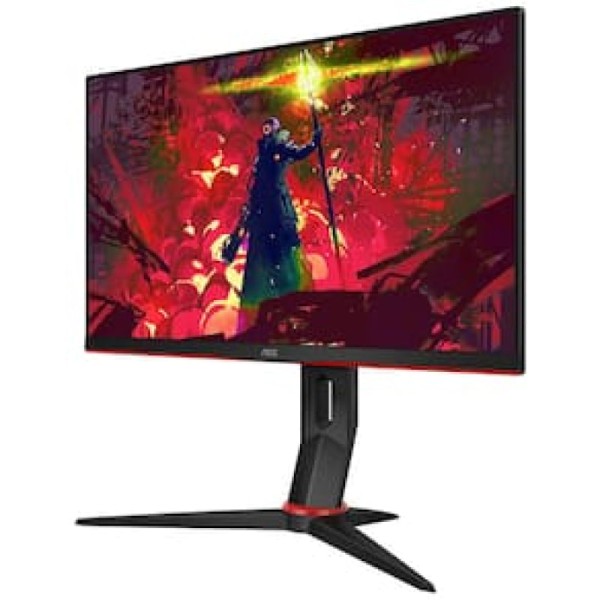 Encontraproduto.com.br - Monitor Gamer HERO 23,8' 144Hz IPS FreeSync 24G2/BK Cor Preto/Vermelho AOC 100V/240V
