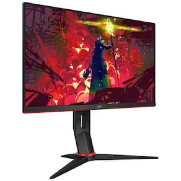 Encontraproduto.com.br - Monitor Gamer HERO 23,8' 144Hz IPS FreeSync 24G2/BK Cor Preto/Vermelho AOC 100V/240V