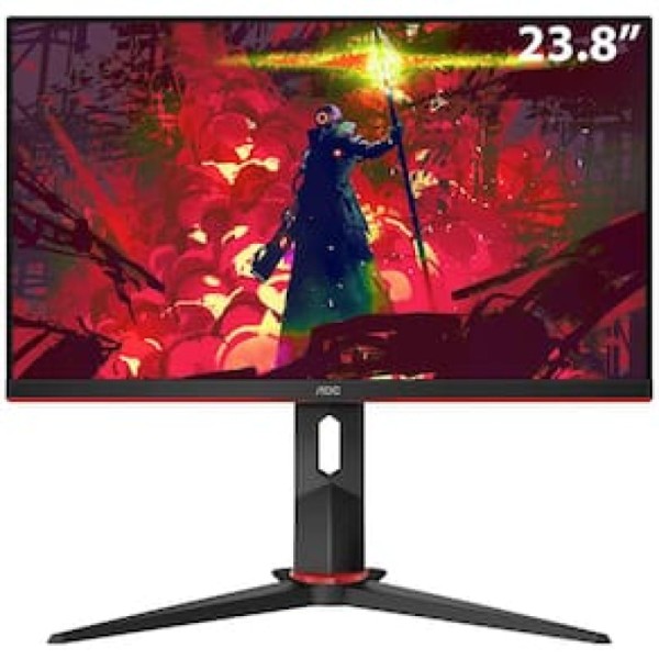 Encontraproduto.com.br - Monitor Gamer HERO 23,8' 144Hz IPS FreeSync 24G2/BK Cor Preto/Vermelho AOC 100V/240V