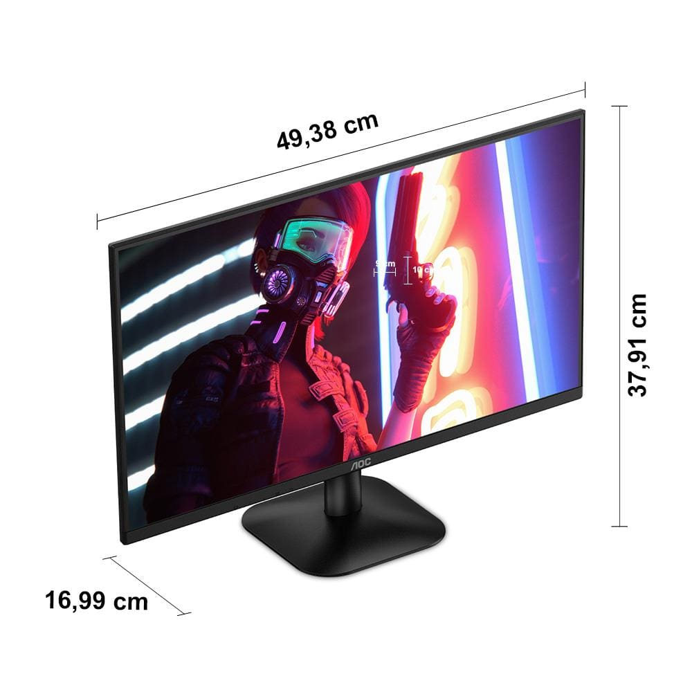 Encontraproduto.com.br - Monitor AOC 21,5” Widescreen 22B35HM2 Full HD 1080p, 100Hz e 1ms Tempo de resposta - Preto
