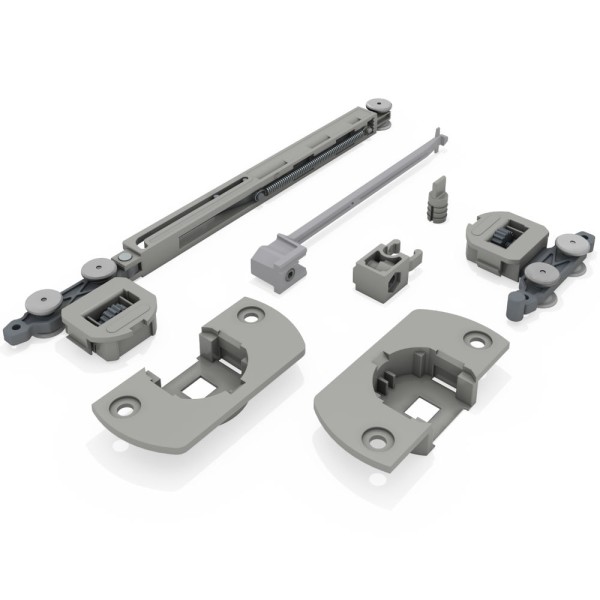 Encontraproduto.com.br - Sistema Deslizante Multi Standard (12 a 20 Kg) para 03 Portas Rometal