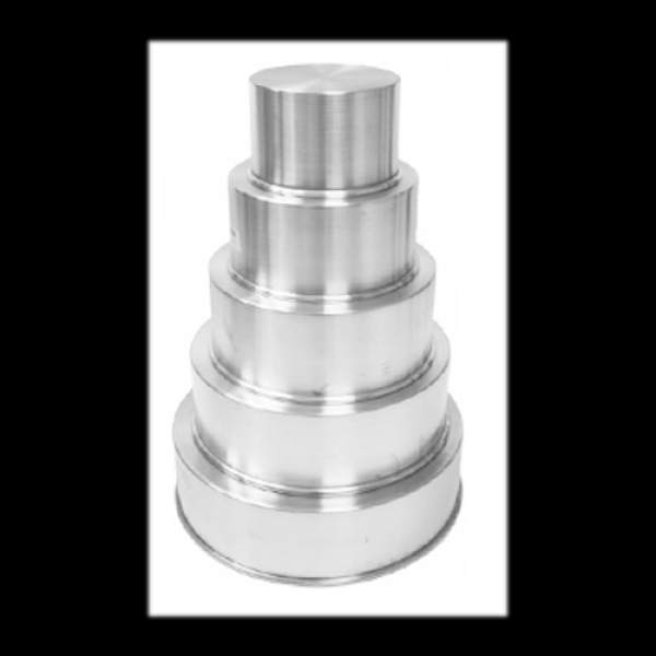 Encontraproduto.com.br - Kit Com 5 Formas Redondas Fixa Com 10 Cm De Altura 10,15,20.25,30 Cm