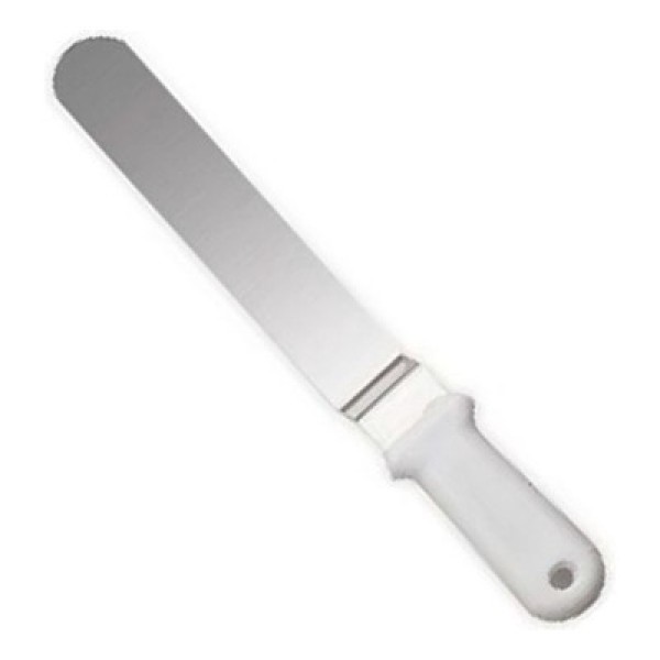 Encontraproduto.com.br - Espátula Flexível Curva 23 Cm Para  Alisar Bolo Em Inox