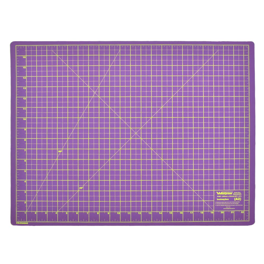 Encontraproduto.com.br - Base de Corte Roxa Dupla Face Westpress 60 x 45cm - 21987